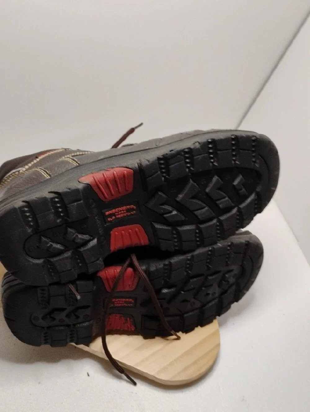 Skechers Men’s Dark Brown Lace-Up Work Boots